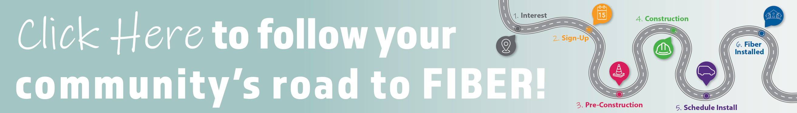 Follow the progress of fiber in your community.